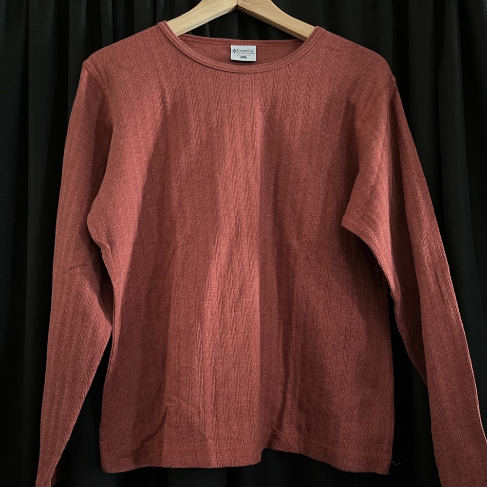 Columbia Sportswear Women's Cable Crew Long Sleeve Shirt in Rustic Heather